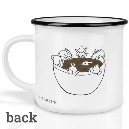 Tasse en céramique - fille de café