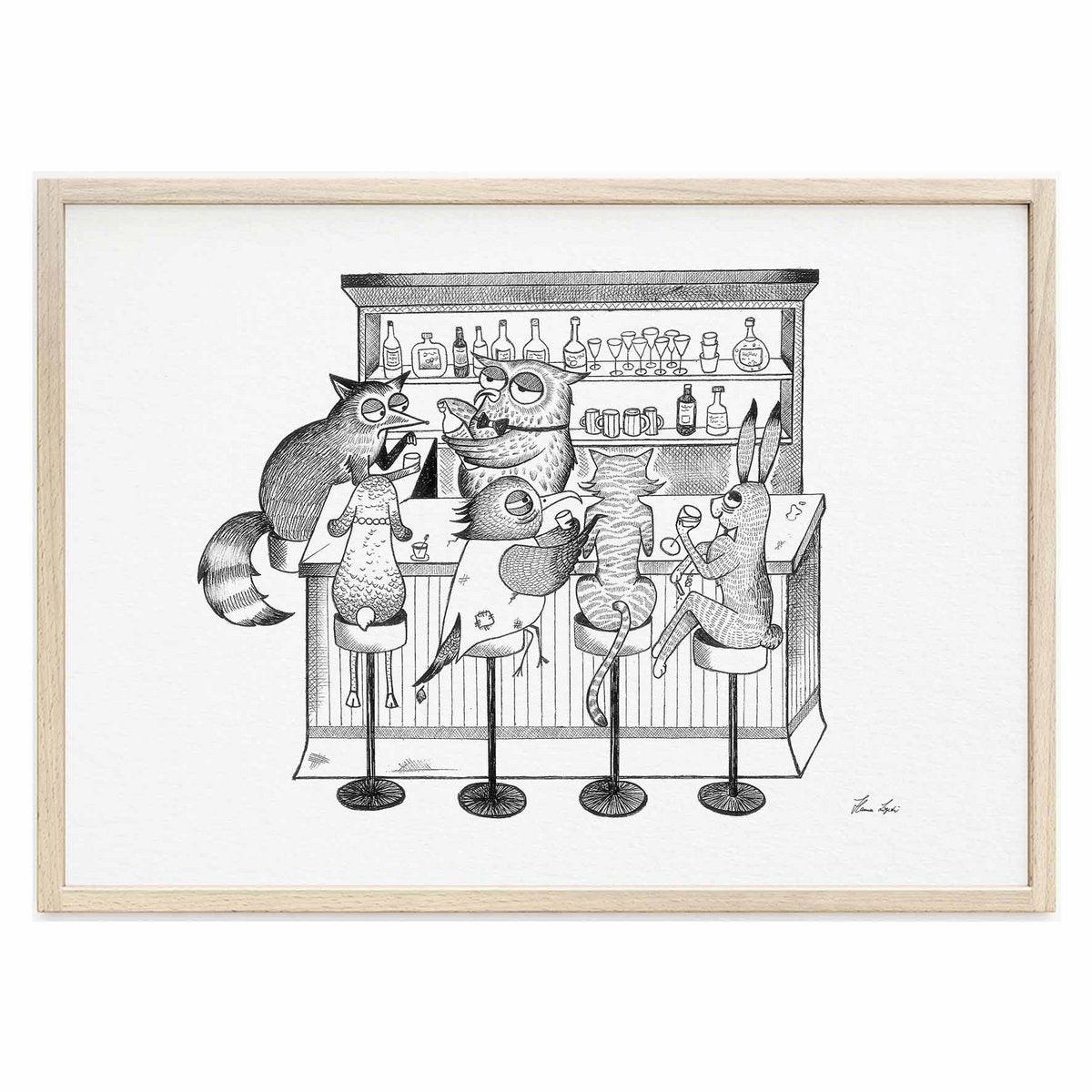 Tirage d'art - Bar animalier