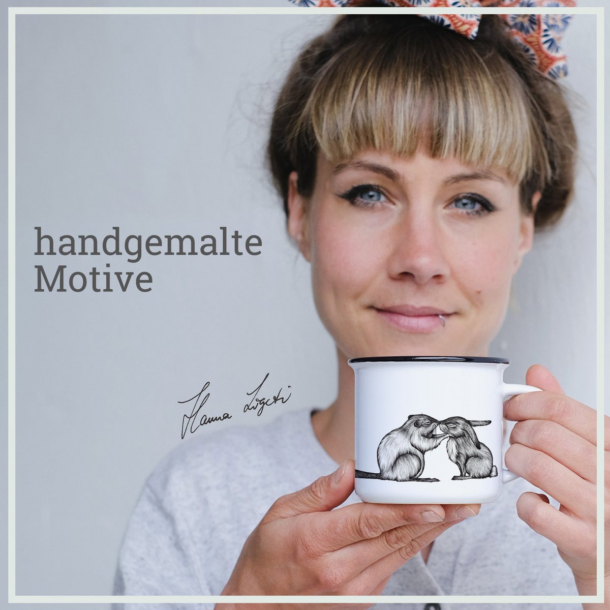Mug en céramique - Lapin &amp; Castor