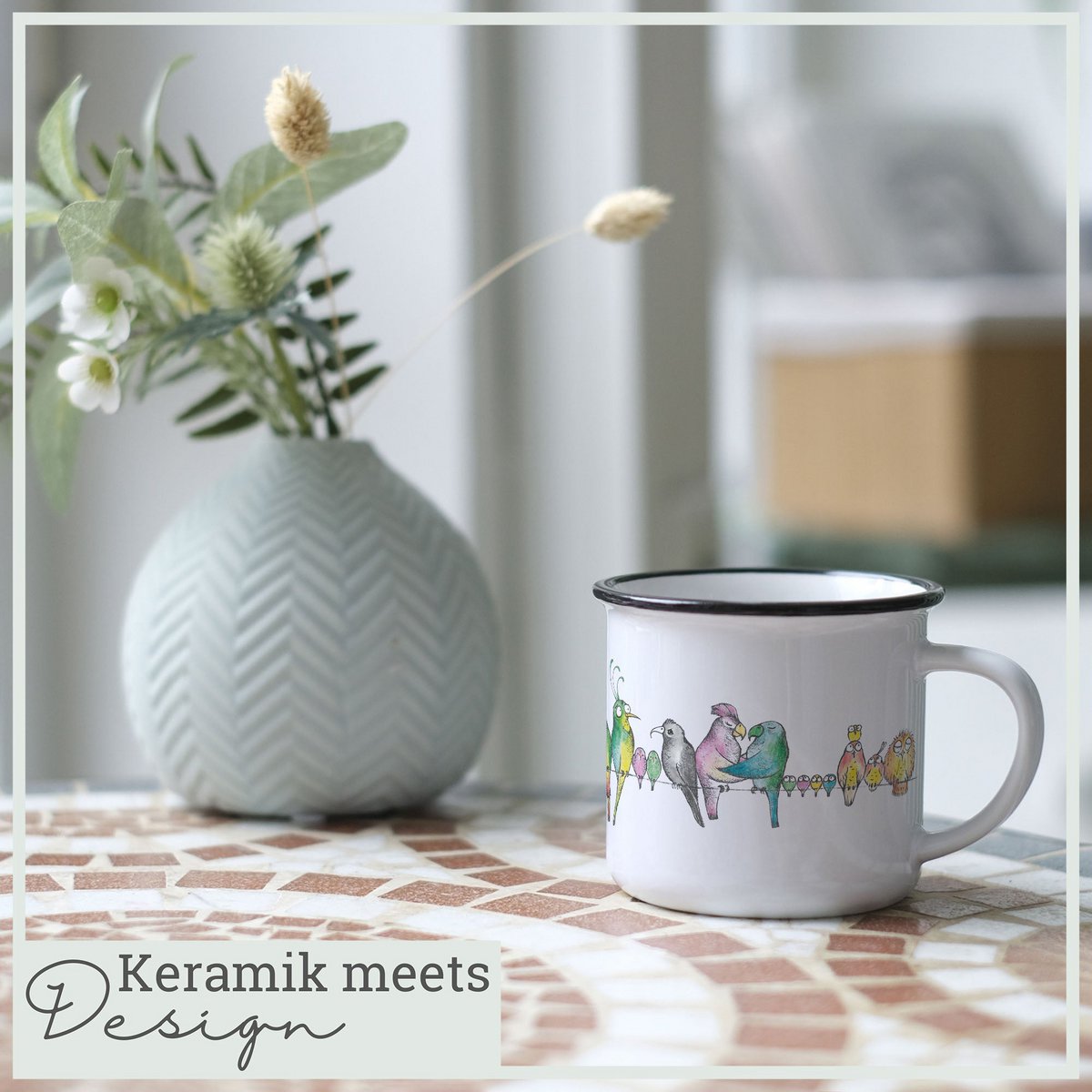 Mug en céramique - Parade d'Oiseaux