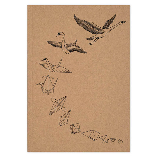 Carnet - Cygne Origami