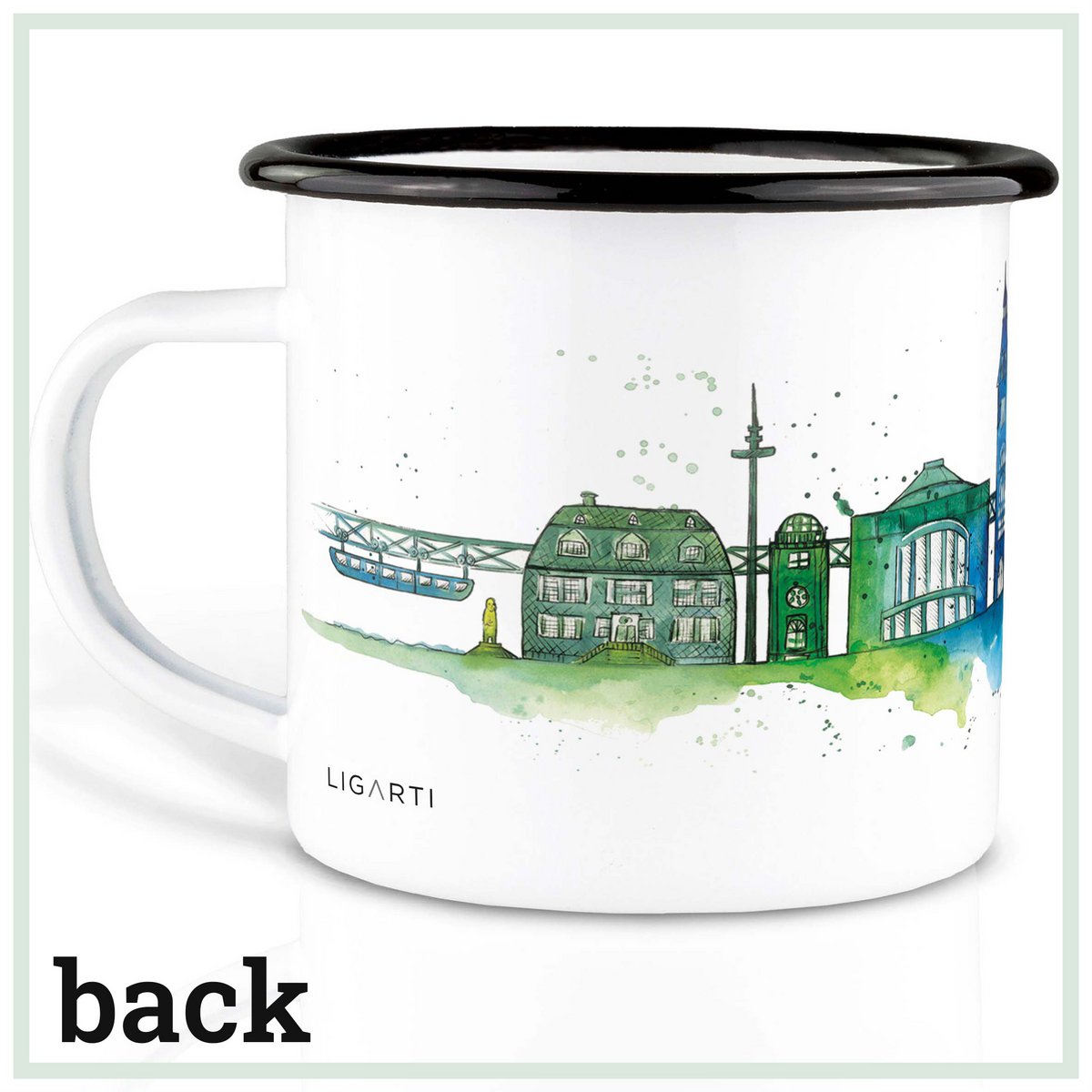 Tasse émaillée – Wuppertal longue