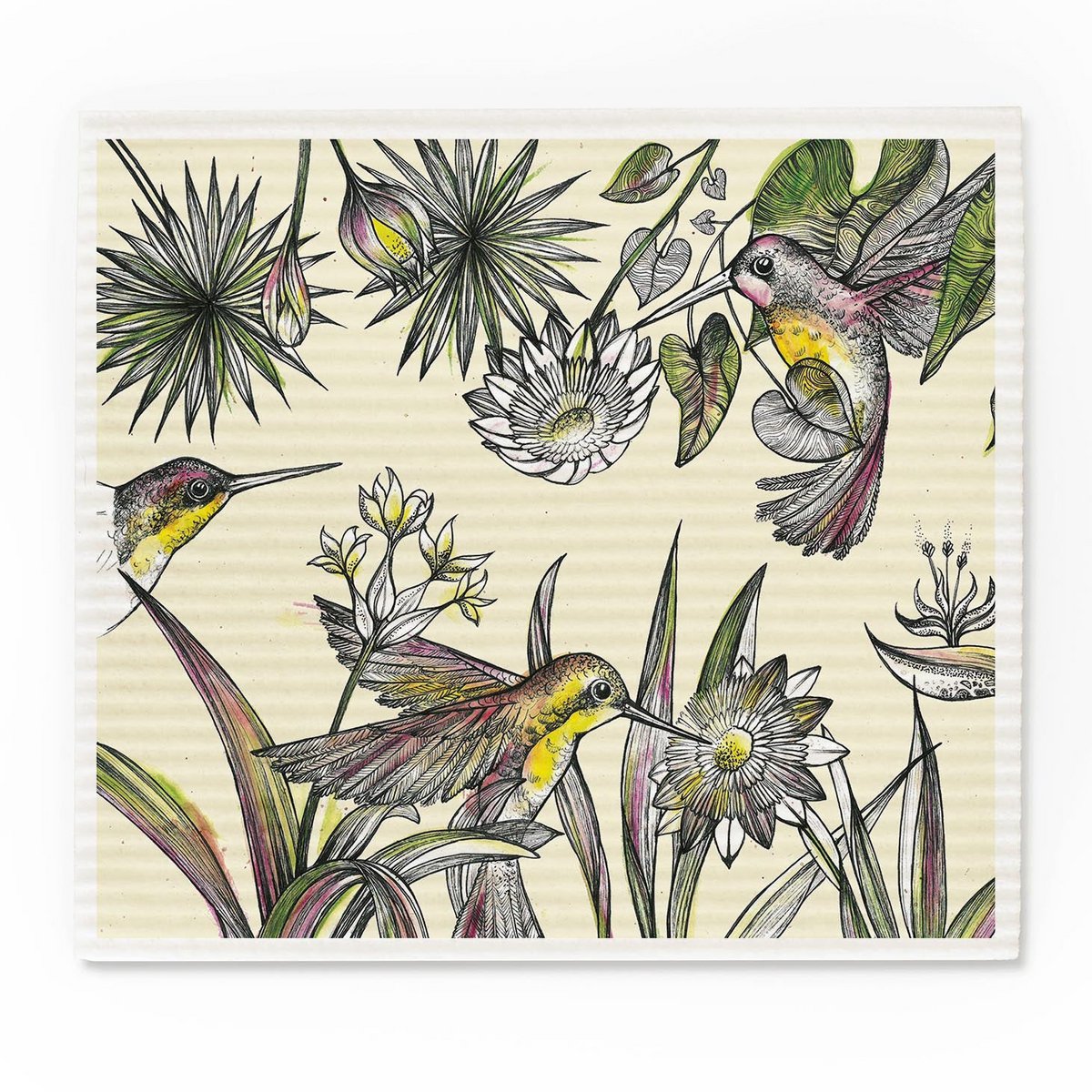 Lot de 3 chiffons éponge - Jungle