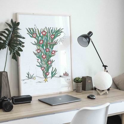 Kunstdruk [Fine Art Paper] - Merry Fishmas